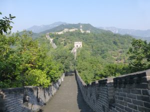 He uitzicht over de Chinese Muur