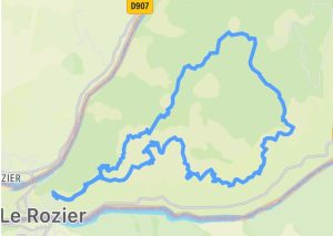 Kaart Le Rozier, Gorge du Tarn
