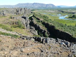 Thingvellir kloof IJsland